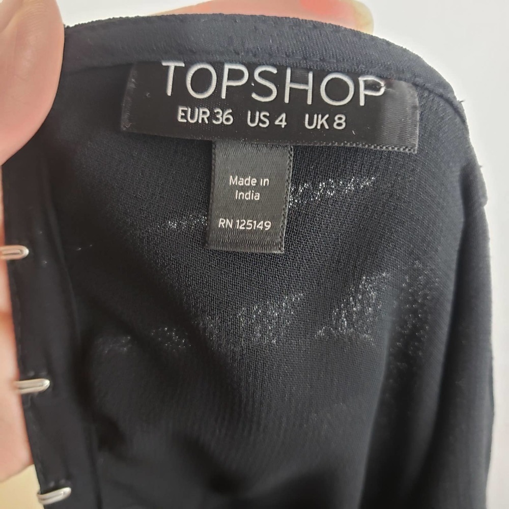 Topshop barbell hardware mini dress size 4 - Picture 8 of 10